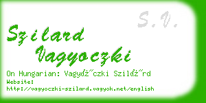 szilard vagyoczki business card